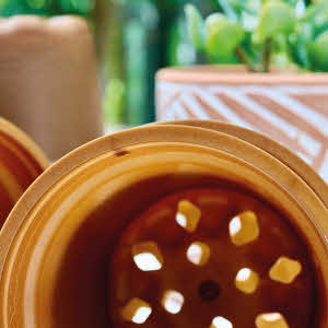 Pflanztopf PLENTA hell 12 x 10 cm