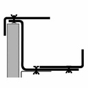 Blumenkastenhalter mit Abstützwinkel anthrazit