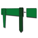 Verbindungsclip Stahl braun pulverbeschichtet