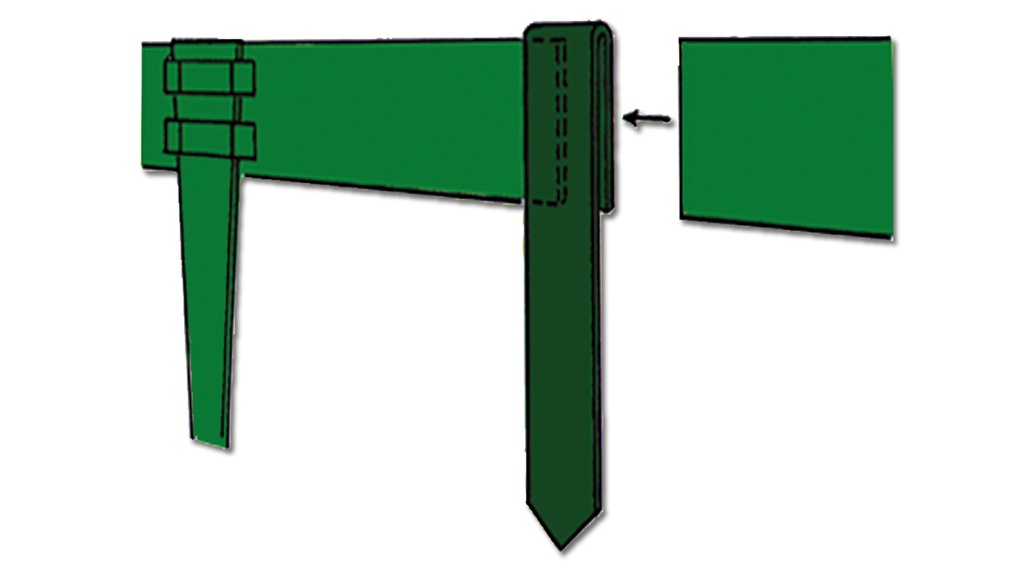 Verbindungsclip Stahl Cor-Ten unbeschichtet rostig