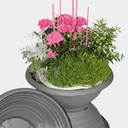 Blumenschale mit Bodenlöcher anthrazit ø 35 cm