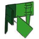 Winkel 90° Stahl braun pulverbeschichtet