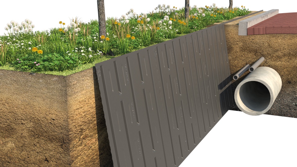 Wurzelführungsbahn ROLLRIB® 118 cm hoch, Rolle à 21 m