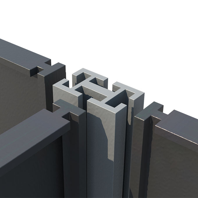 Wurzelführungsplatte 45 cm hoch, 60 cm lang