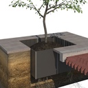 Wurzelführungsplatte 90 cm hoch, 60 cm lang