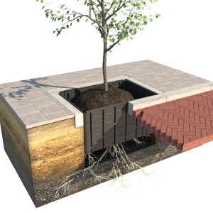 Wurzelführungsplatten HDPE 2 mm, 220 cm lang 57 cm hoch