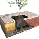 Wurzelführungsplatten HDPE 2 mm, 220 cm lang 57 cm hoch