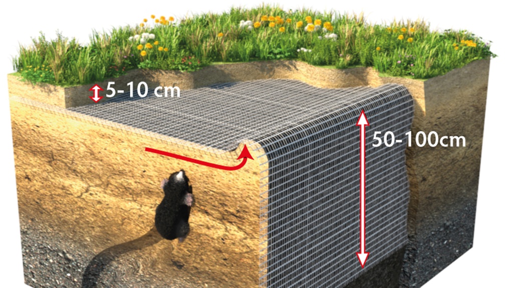 Maulwurfgitter, 200 cm breit, 50 m lang