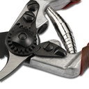 Baumschere FELCO 6 Elite, Klinge Black F-Tech, lederbezogene Griffe