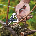 Baumschere FELCO 6 Elite, Klinge Black F-Tech, lederbezogene Griffe