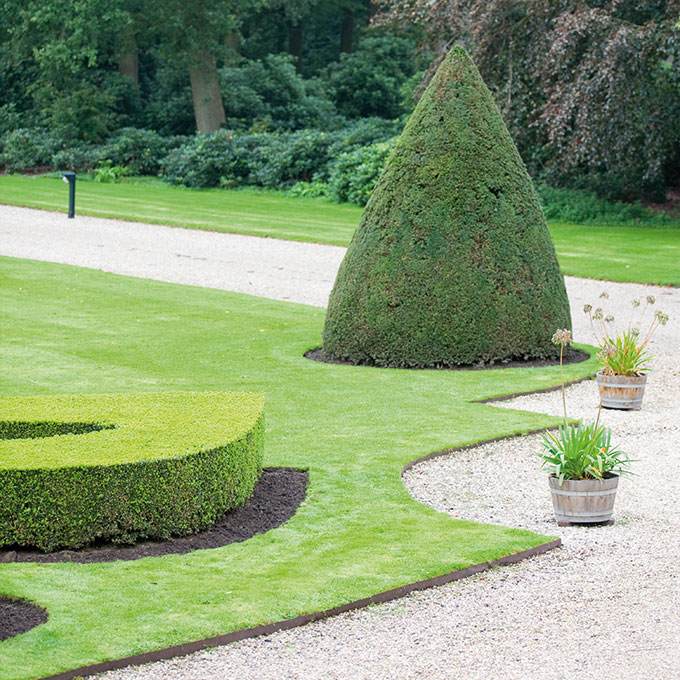 Randbegrenzung Stahl feste Zacken, anthrazit, 2.5 mm x 10 cm, 225 cm lang