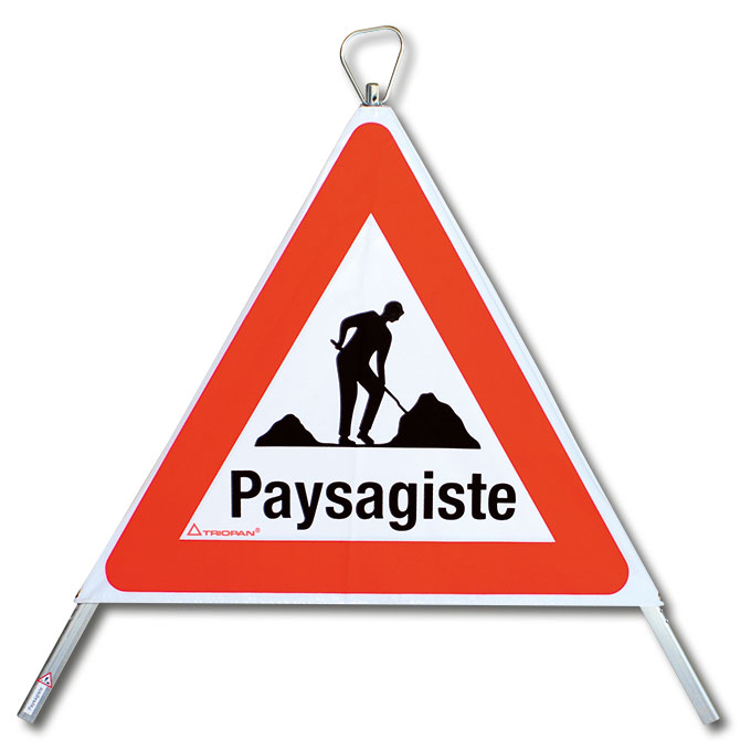 210.246_TRIOPAN-Faltsignal, Signal 1.14 «Paysagiste», tagesleuchtend, Grösse 60 cm