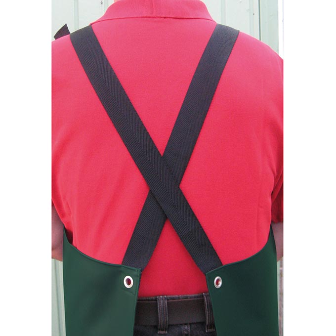 280.160_Kreuzbandschürze grün, 117 cm lang