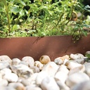 Randbegrenzung Stahl braun pulverbeschichtet 3 mm x 10.2 cm