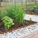 Randbegrenzung Stahl unbeschichtet rostig 3 mm x 10.2 cm