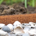 Randbegrenzung Stahl unbeschichtet rostig 5 mm x 10.2 cm