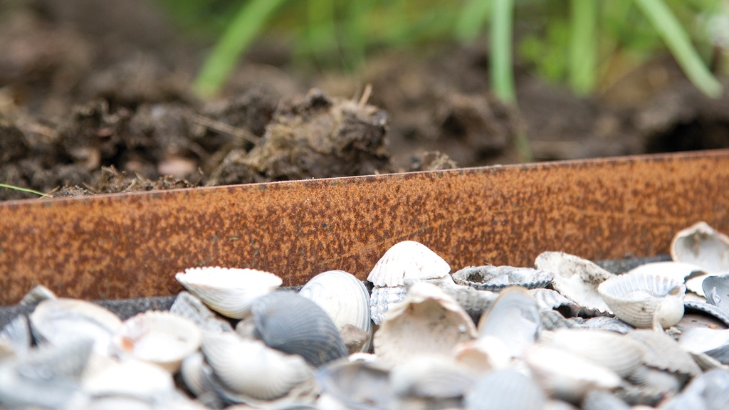 Randbegrenzung Stahl unbeschichtet rostig 5 mm x 15.2 cm