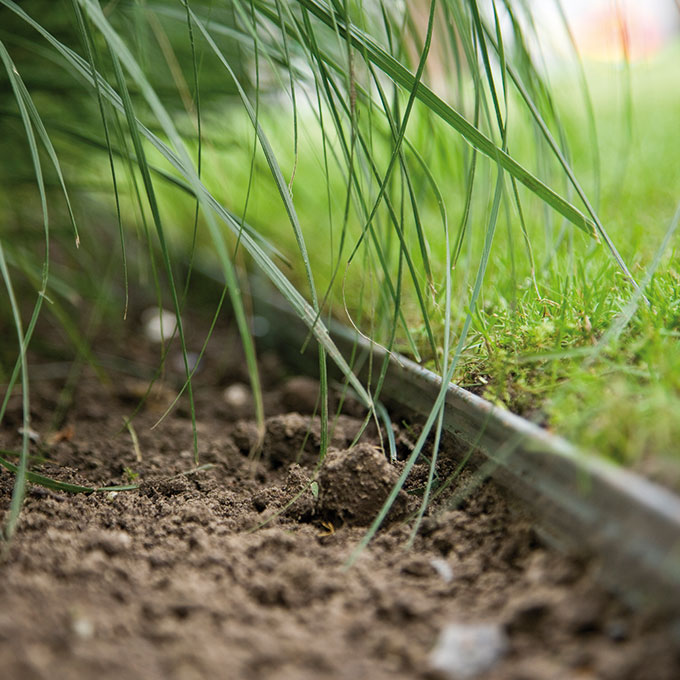 Randbegrenzung Aluminium braun 3.2 mm x 10.2 cm