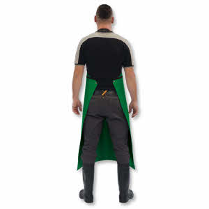 280.150_Schürze aus Trevira grün, 120 cm lang