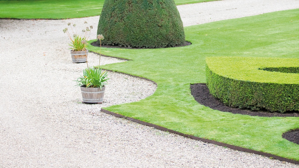 Randbegrenzung Stahl feste Zacken, anthrazit, 1.6 mm x 10 cm, 100 cm lang