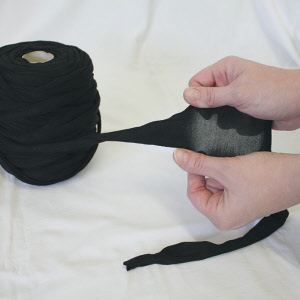 Textil-Bindeschnur schwarz, Spule à 1 kg