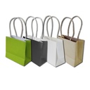 Sac en papier «Miniplant» papier kraft vert mai avec revêtement en PE, 14/6 x 12 cm