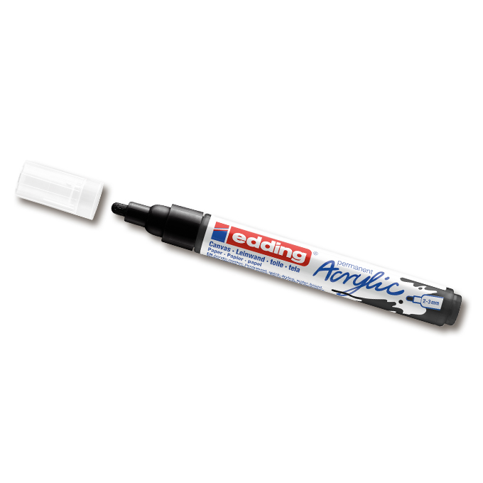 Marqueur acrylique «EDDING 5100», noir, largeur de trait 2-3 mm
