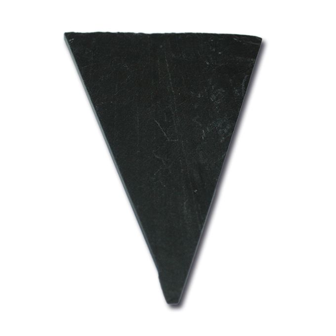 Schiefertafel zum Stecken, dreieckig, 75 x 95 mm