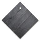 Schiefertafel rautenförmig mit Loch 7 mm Ø, 95 x 95 mm