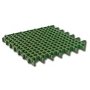 Dalles gazon en caoutchouc vert 100x100 cm, 45 mm