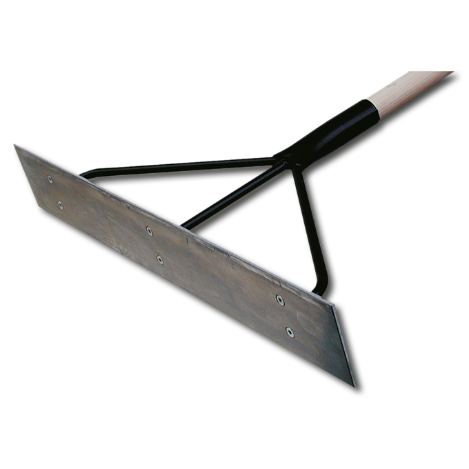 Teerkrücke flach, 60 cm breit, mit Stiel 170 cm