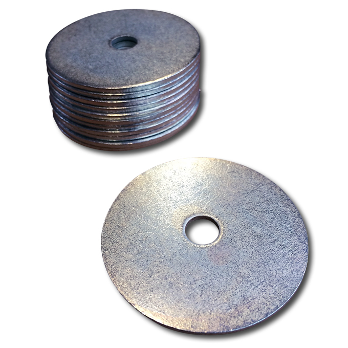 Metallplatte einzeln, verzinkt, 5 cm Ø