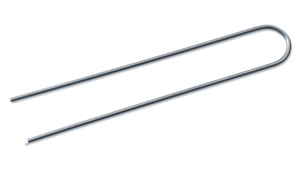 Agrafe en U non zinguée 15 x 3 x 15 cm, 250 pièces