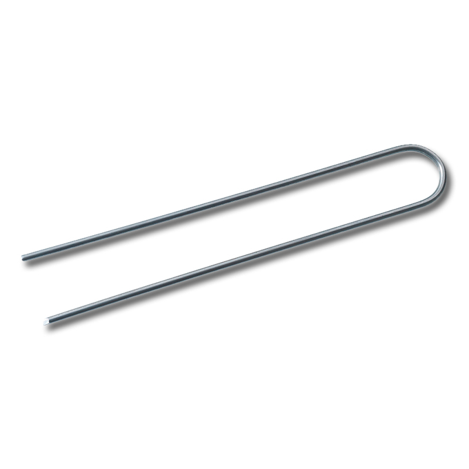 Agraffe U-förmig blank 15x3x15 cm, 250 Stück