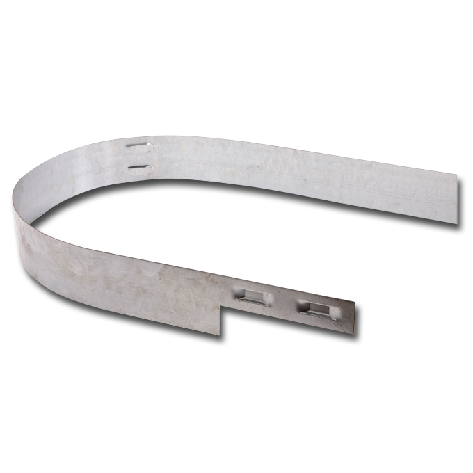 Bordure acier zinguée 3 mm x 10.2 cm