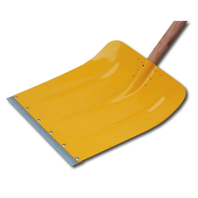 Pelle à neige en métal léger jaune avec manche, largeur 39 cm