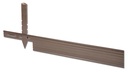 Bordure aluminium brune, hauteur 10.2 cm, épaisseur 3.2 mm