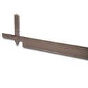 Randbegrenzung Aluminium braun 3.2 mm x 10.2 cm