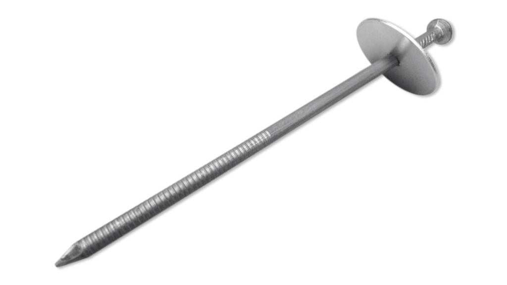 Clou pour fixer la toile tissée avec plaque en acier zingué