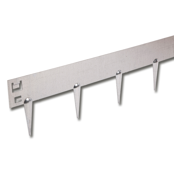 Randbegrenzung feste Zacken Stahl verzinkt 2.5 mm x 10 cm, 250 cm lang