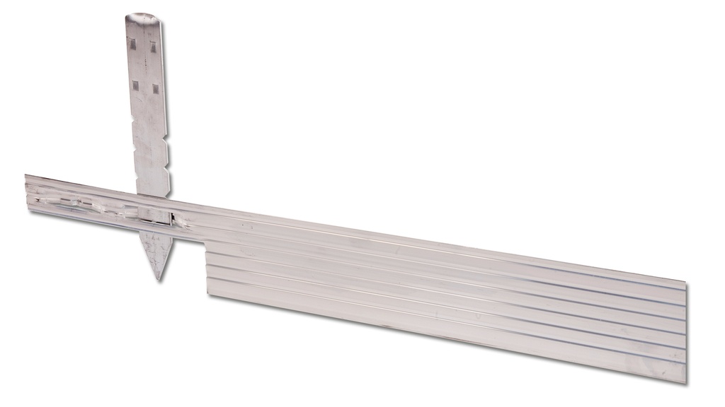 Randbegrenzung Aluminium silber, Höhe 10.2 cm, Dicke 3.2 mm