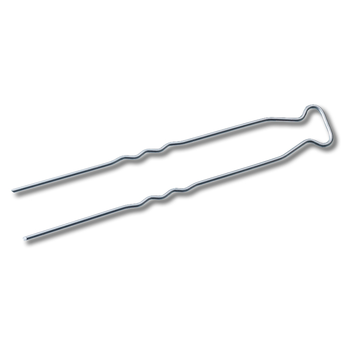 Agrafe en U GEOHIT non zinguée 20x3x20 cm, 250 pièces