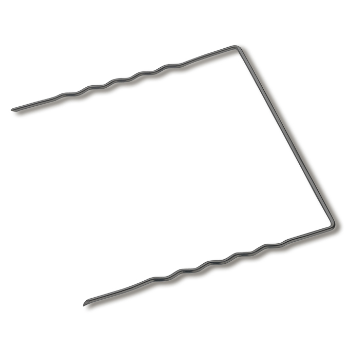 Agraffe U-förmig GEOHIT EXTRA blank 20x20x20 cm, 100 Stück