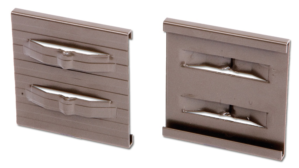 Clip aluminium brun 10.2 cm