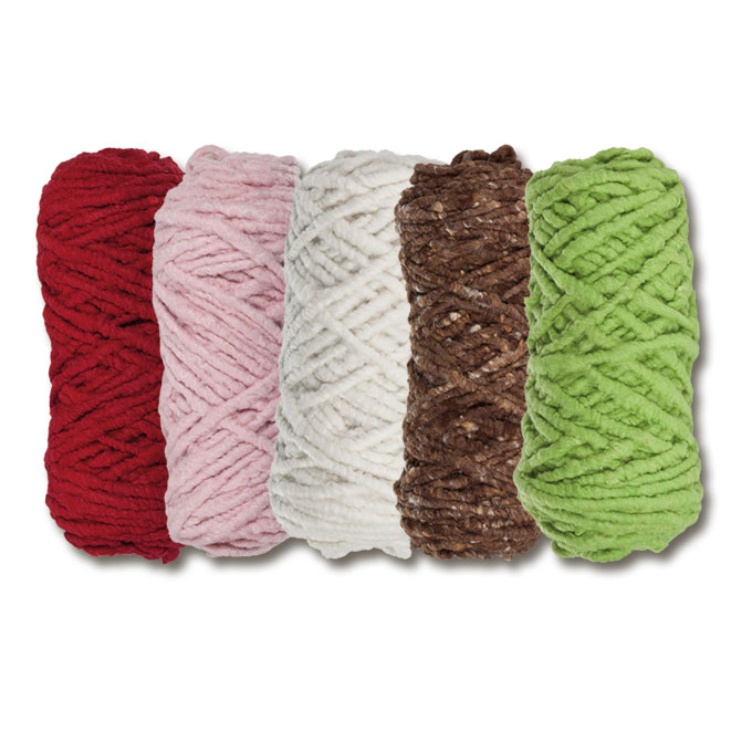 Cordon en laine brun, Ø env. 10 mm, bobine de 35 m