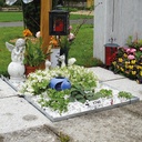 Bordure tombale acier zinguée 75 x 125 cm