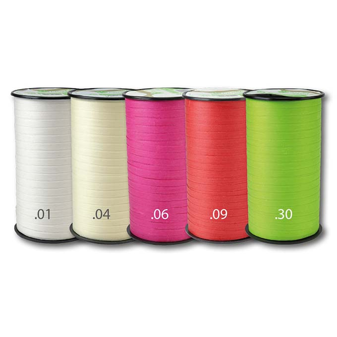 Bolduc crème, largeur 5 mm, rouleau de 100 m