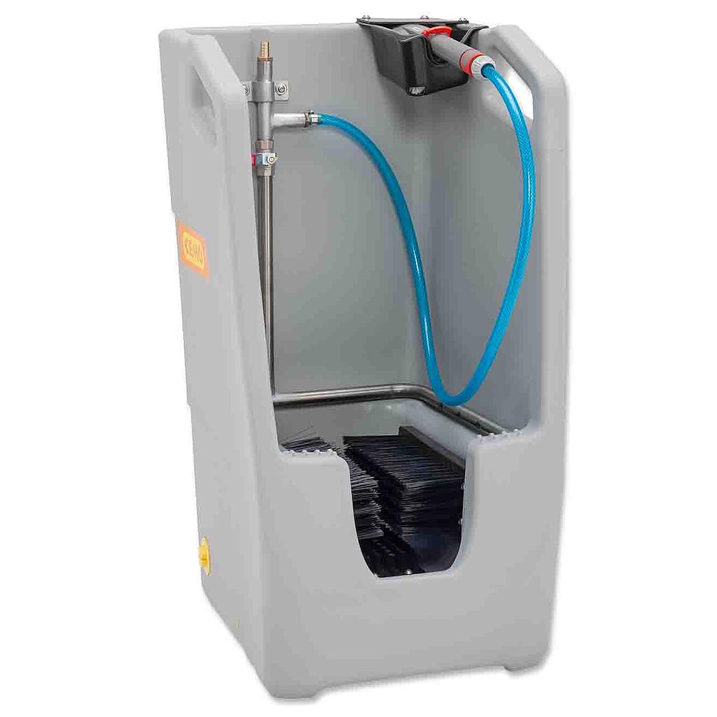 Nettoyeur de bottes avec raccordement de l'eau 1/2 "