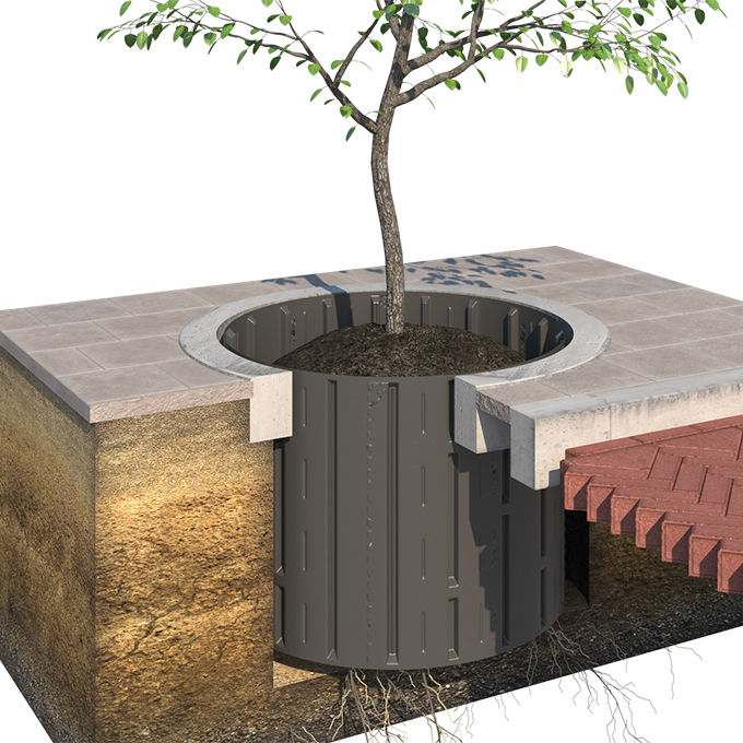 Wurzelführungsbahn ROLLRIB® 45 cm hoch, Rolle à 21 m