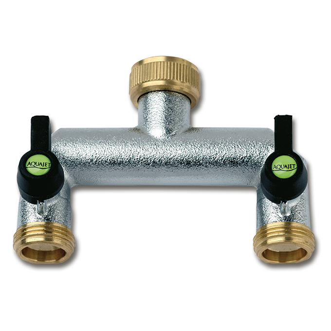 Abzweigstück ¾", 2 regulierbare Abgänge